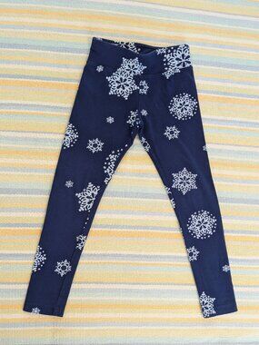 🛍️ BUNDLE ONLY • Justice Snowflake Print Leggings Size 7